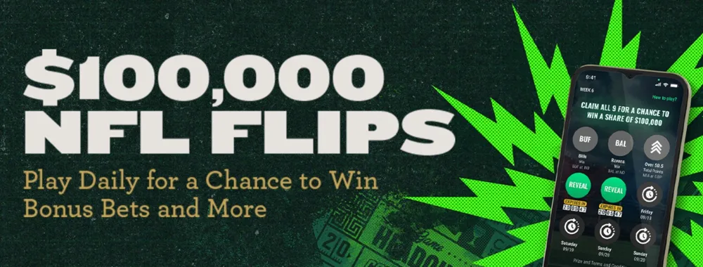 Caesars Sportsbook NFL Flips promotion