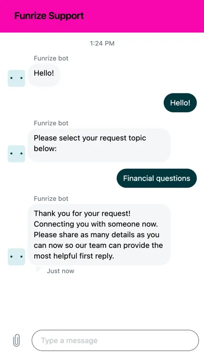Funrize Customer Support