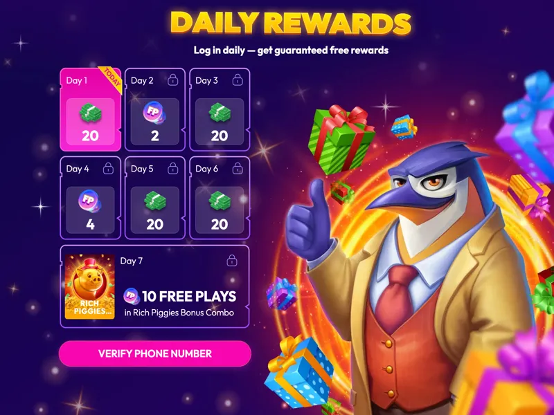 Funrize Daily Login Bonus