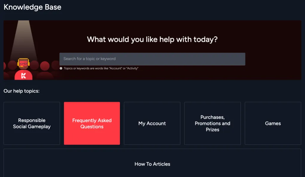 Kickr Casino Knowledge Base &amp; FAQ Page