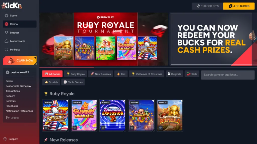 Kickr Casino Website &amp; Mobile App