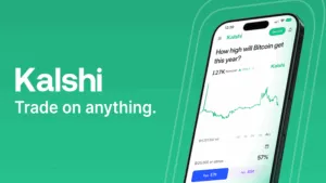 Kalshi trading screen showing how to select an event contract