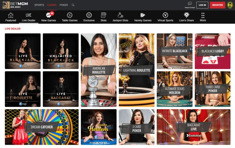 Betmgm online casino website